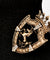 Vintage Rhinestone Crown Horse Brooch