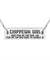 Dont Fear the Chippewa Girl - Horizontal Bar Necklace with Back Engraving