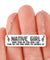 Dont Fear the Native Girl - Horizontal Bar Necklace with Back Engraving