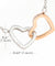 "To My Wife - Broken Road" Interlocking Heart Necklace