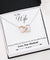 "To My Wife - Heart to Heart" Interlocking Hearts Necklace