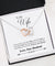 "To My Wife - First Forever Always" Interlocking Heart Necklace