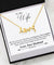 "To My Wife - Complete" Scripted Love Necklace