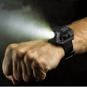 LED Wrist Watch With Rechargeable Flashlight