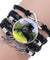 Handmade Horse Lovers Leather Cabochon Infinity Wrap Bracelet