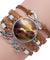 Handmade Horse Lovers Leather Cabochon Infinity Wrap Bracelet