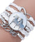 Handmade Horse Lovers Leather Cabochon Infinity Wrap Bracelet
