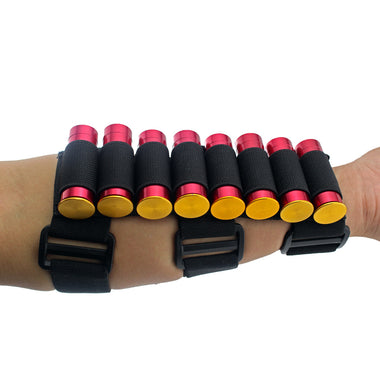 Tactical Hunting 8 Rounds Shotgun Shell Forearm Holder Mag Pouch