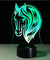 3D LED Color Switching Horse Head Lamp