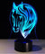 3D LED Color Switching Horse Head Lamp