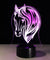 3D LED Color Switching Horse Head Lamp