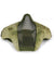 Half Lower Face Net Mesh Adjustable Tactical Mask for Airsoft/Hunting/Paintball/Shooting