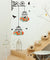 Colorful Flower Birdcage Decorative Wall Sticker