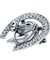 Vintage Crystal Horse Head & Horseshoe Brooch