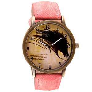 Vintage Painting Horse Watch