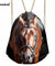3D Horses Printed Bag