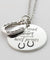 The Road to my heart is paved with hoof prints Engraved Necklace With Horseshoe Charm